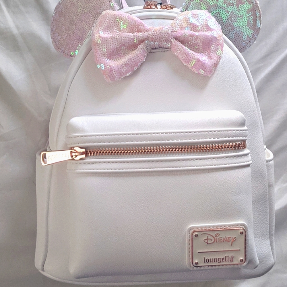Loungefly Minnie Mouse Iridescent Sequin Backpack